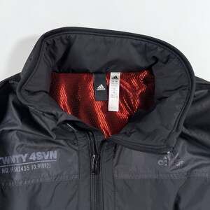 Adidas TWNTY 4SVN Climastorm Jacket Mens 2XO Black Fleece Lined Hidden Hood